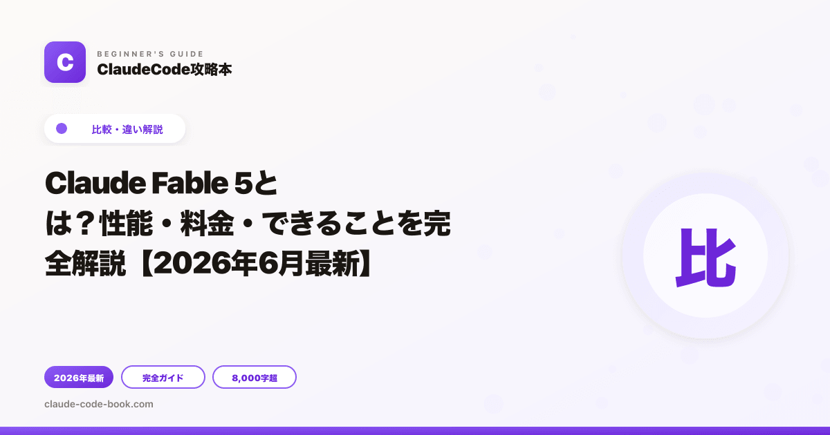 Claude Fable 5とは?性能・料金・できることを完全解説【2026年6月最新】