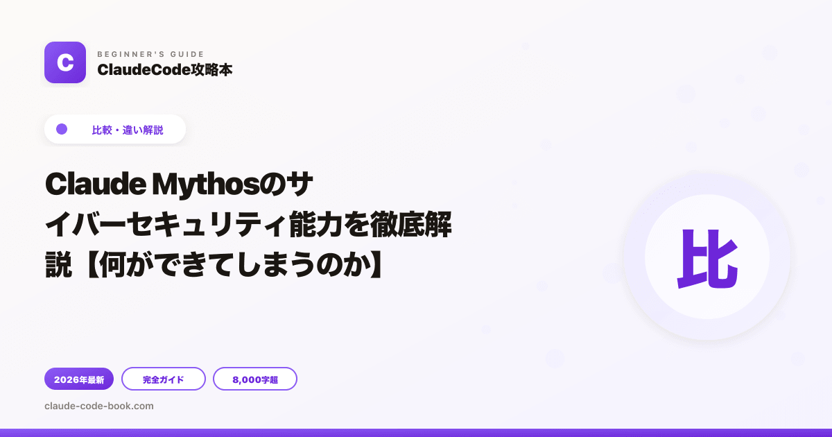 Claude Mythosのサイバーセキュリティ能力を徹底解説【何ができてしまうのか】
