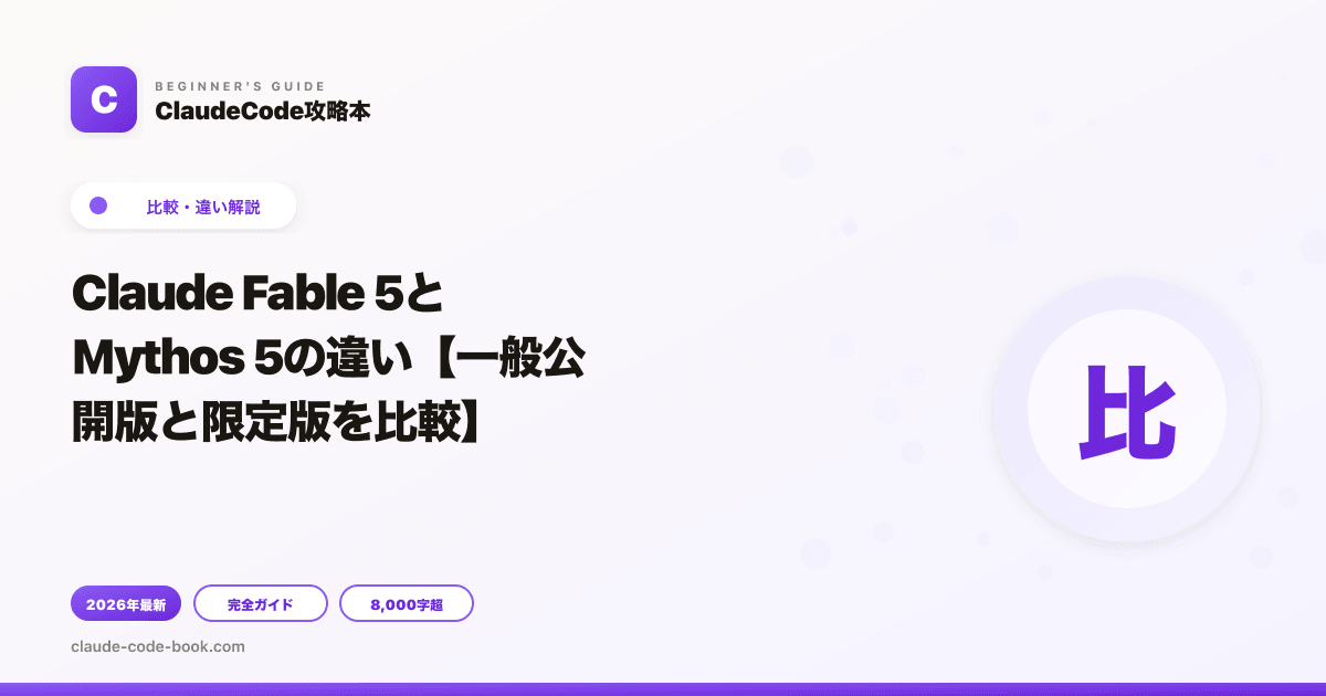 Claude Fable 5とMythos 5の違い【一般公開版と限定版を比較】